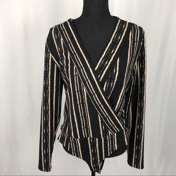 Fashion Nova Tops - FASHION NOVA striped bodysuit